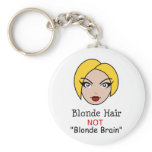 Blonde Not Blonde Key Chain