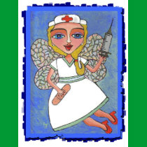 Blonde Nurse Fairy - ladies RN LPN t-shrt t-shirts by folkartblonde Blonde Nurse Fairy - ladies RN LPN t-shrt t-shirts
