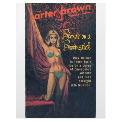 Blonde on a Broomstick Letterhead by spyderfyngers