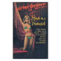 Blonde on a Broomstick Customized Stationery