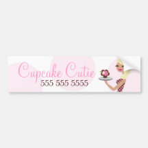 Blonde ondulado de Cutie el | de la magdalena 311- Etiqueta De Parachoque