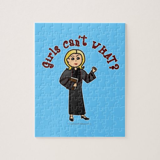 Blonde Pastor Girl Jigsaw Puzzle