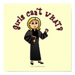 Blonde Pastor Girl Print