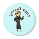 Blonde Pastor Girl Refrigerator Magnet