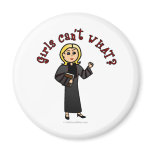 Blonde Pastor Girl Refrigerator Magnets