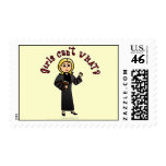 Blonde Pastor Girl Stamp