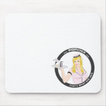 Blonde PopChiX Girl Mousepad mousepads
