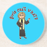 Blonde Preacher Girl Beverage Coaster