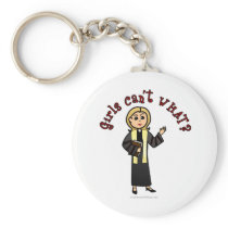 Blonde Preacher Girl keychains