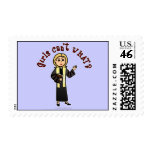 Blonde Preacher Girl Stamps
