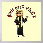 Blonde Preacher Girl Print