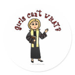 Blonde Preacher Girl Stickers