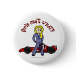View more Blonde Race Car Driver Girl Buttons personalized gift ideas for girls Blonde Race Car Driver Girl Buttons