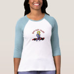 Blonde Race Car Driver Girl T Shirt