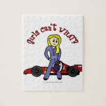 Blonde Race Car Driver Puzzle
