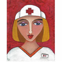 Blonde RN - folk art nurse Christmas ornament photo sculptures by folkartblonde Blonde RN - folk art nurse Christmas ornament photo sculptures