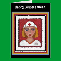 Blonde RN - Happy Nurses Week card (1) cards