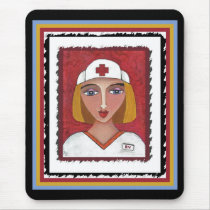 Blonde RN - nursing mousepad