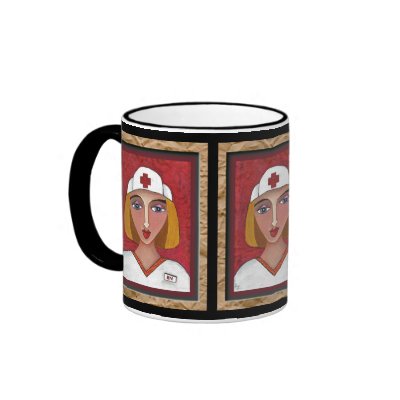 Blonde RN - nursing mug of healing (2) by folkartblonde