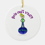 Blonde Rule The World Christmas Ornaments