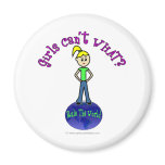 Blonde Rule The World Fridge Magnets