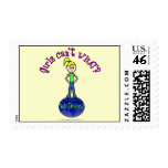 Blonde Rule The World Postage Stamp
