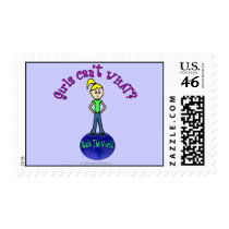 Blonde Rule The World Stamp