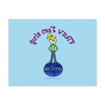 Blonde Rule The World Post Card