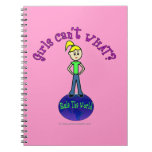 Blonde Rule The World Spiral Notebook