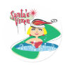 Blonde Santa's Vixen stickers