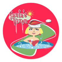 Blonde Santa's Vixen stickers