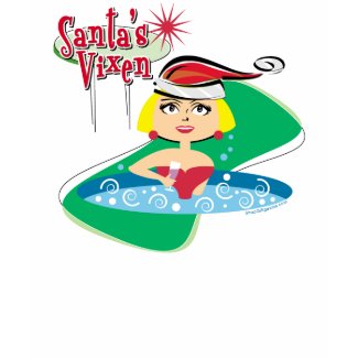 Blonde Santa's Vixen T-shirt shirt