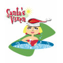Blonde Santa's Vixen T-shirt