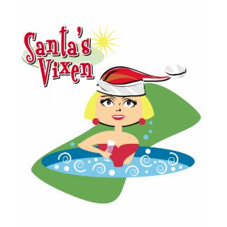 Blonde Santa's Vixen T-shirt shirt