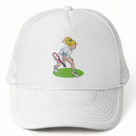 Blonde Tennis Girl Mesh Hats