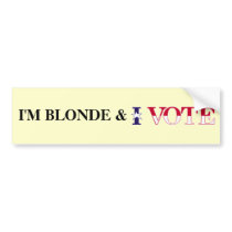 Blonde Vote bumper stickers