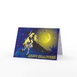 blonde witch_1 greeting card