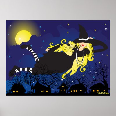 blonde witch poster by VioDeSign