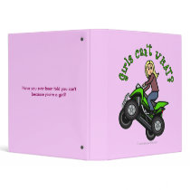 Blonde Woman ATV | Four Wheeler Driver binders