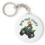 Blonde Woman ATV | Four Wheeler Driver Keychains