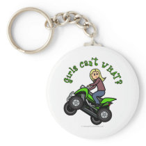 Blonde Woman ATV | Four Wheeler Driver keychains