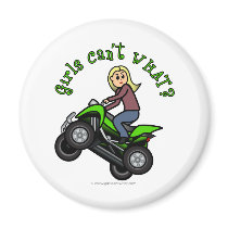 Blonde Woman ATV | Four Wheeler Driver magnets