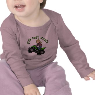 Blonde Woman ATV | Four Wheeler Driver T Shirt