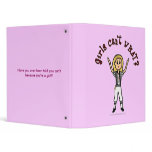Blonde Womens Football Referee binders