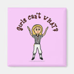Blonde Womens Football Referee Magnets