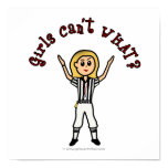 Blonde Womens Football Referee Prints