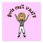 Blonde Womens Football Referee Posters