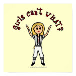 Blonde Womens Football Referee Posters