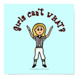 Blonde Womens Football Referee Print