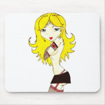 Blondelle mousepads by KrisT33s Blondelle mousepads